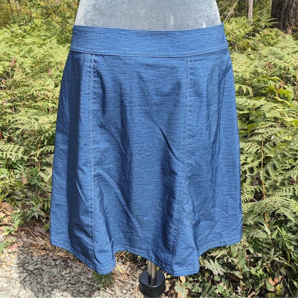 Ripskirt Hawaii Wrap Skirt M Solid Heather Blue Length 2 Travel Beach Quick Dry - Picture 2 of 12